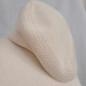 Kangol Unisex Sz L Beige Tropic 504 Ventair Flat Cap